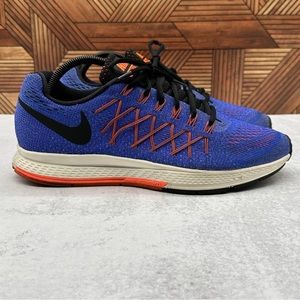 Nike Air Zoom Pegasus 32 Blue Orange 749344-400 Running Shoes Women's Size 11